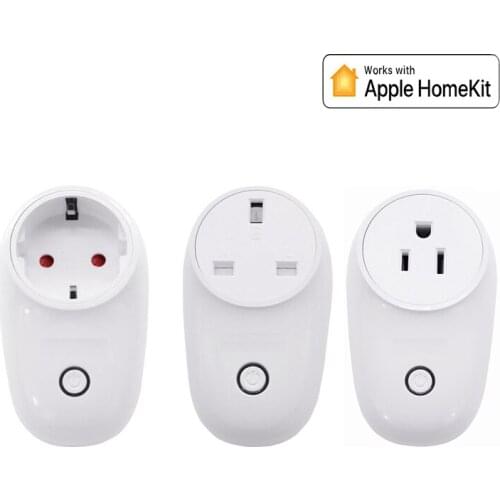 WiFi Smart Power Plug ON/OFF Switch EU UK US Type Work With Apple HomeKit