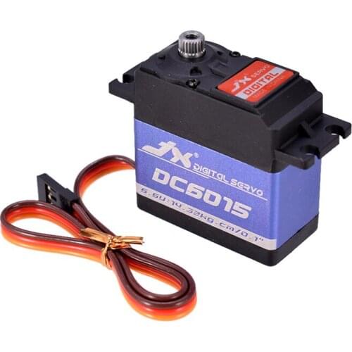 JX Servo DC6015 15kg 0.1sec 6.6V Aluminium Shell Metal gear Core Digital Standard for RC Car Crawler