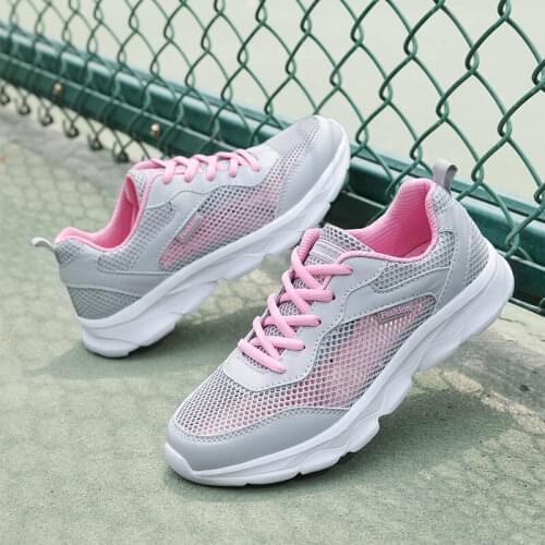 Womens Casual Vulcanized Shoes Woman Mesh Sneakers Women Knitted Flat Ladies Slip On Female Footwear Size 41