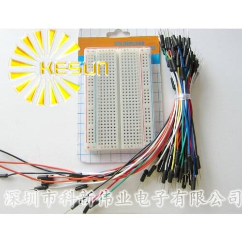 Mini Solderless Breadboard 83x55mm + Jump Wires 65pcs Project Bread Board Jumpwires
