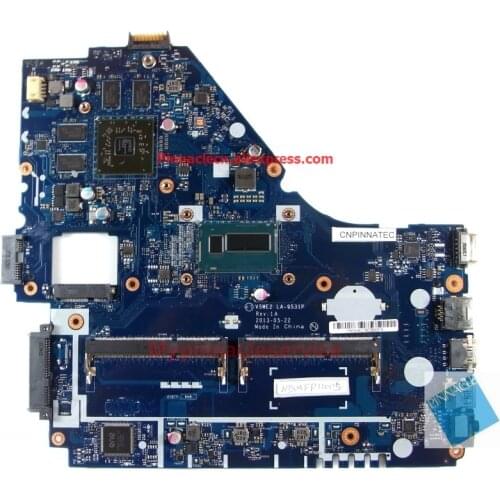 NBMFP11005 I5-4200U Motherboard for Acer E1-572G V5-561G Packard Bell TE69 Travelmate P255 LA-9531P