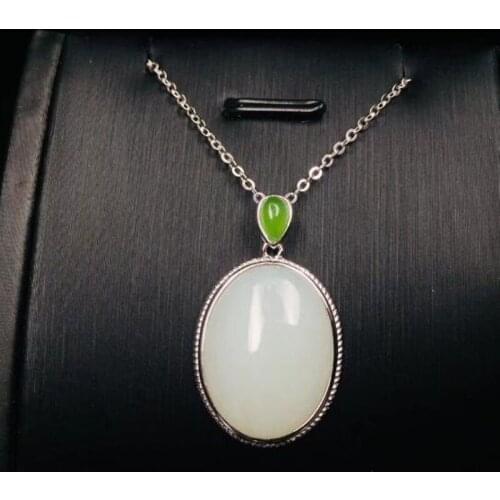 Fashion Charm Jewelry 925 Silver Zircon White Drop Pendant Gifts For Women