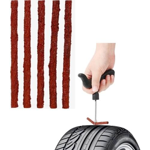 5pcs Car Tire Rubber Strips Emergency Repair Tubeless Cement Prevent Air Leaking Kit Truck Off Road 4x4 Motorcycle Accessories