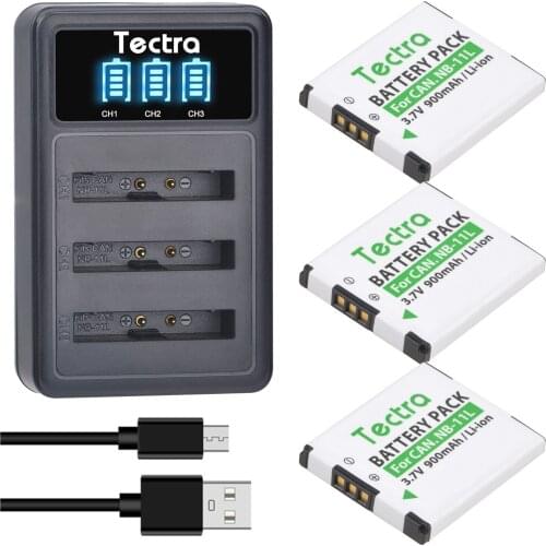 3pc NB11L NB 11L NB-11LH Battery &LCD Three Charger for Canon PowerShot A2300 IS A2400 IS A2500 A2600 A3400 IS A3500 IS ELPH 110