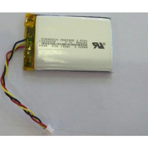 New Hot A Rechargeable Li-ion Cell 3.7V polymer lithium battery 3834503 three wire plug 1.25 MP3/MP4 traffic recorder