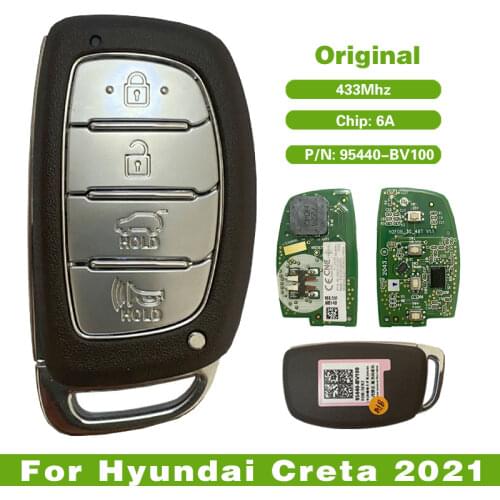 CN020170 Original 4 Button Hyundai Creta 2021 Genuine Smart Remote Key 433MHz FCCID 95440-BV100