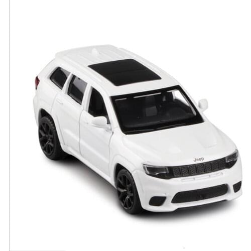 Open Door Toy Car 1:36 GRANDCHEROKEE SRT8SUV Alloy Car Model Movie Car Collection Decoration Toy Gift For Boys