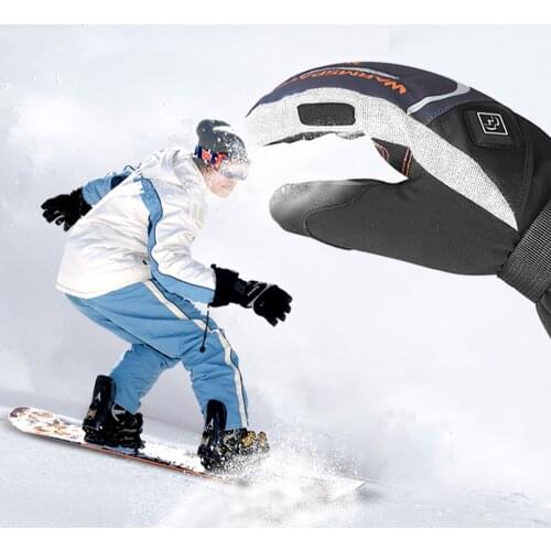 Heating Gloves Winter Women Breathable Rechargeable Man Sports Gloves Climbing Fingertip Touch Screen Skiing Waterproof Gloves