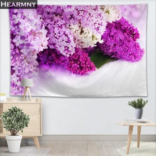 Custom Lilac Wall Tapestry Home Decorations Wall Hanging Forest Tapestries For Bedroom 130x150CM,140x250CM