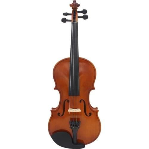 81.0*26.0*12.0cm Violin Natural Acoustic Solid Wood Spruce Flame Maple Veneer Violin Fiddle with Cloth Case Rosin Sets