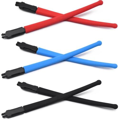 HKUCO Red/Blue/Black Rubber Replacement Black Frame Legs For Marshal MNP OX8091 Glasses frame