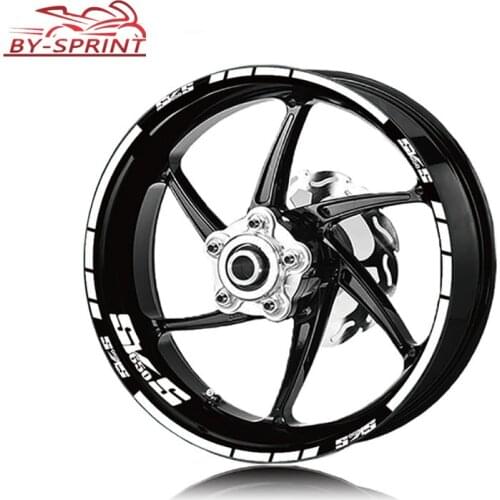High Quality For SUZUKI SV650S sv650 s LOGO Motorcycle Wheel Sticker Reflective Tire Decoration Protection Rim Stickers Decals