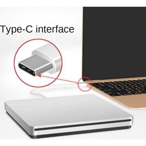 External DVD Burner Drive USB 3.0/Type-C Optical Drive Slim Slot-in CD/DVD+/-RW Burner Player USB C Superdrive for Mac/ Window