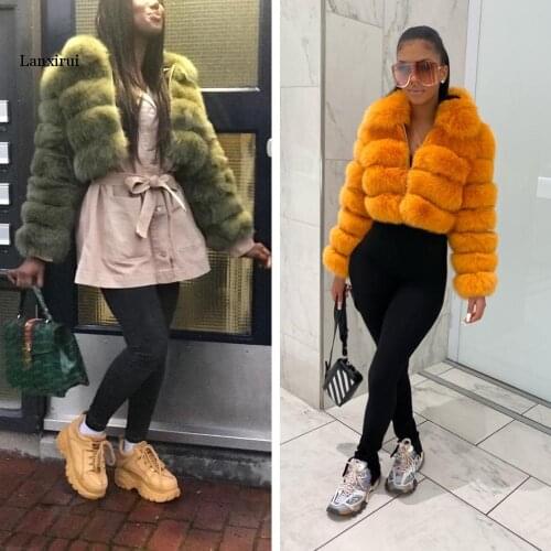 Winter Womans Fashion Short Style Slim Fit Zipper Real Fox Fur Jacket Natural Fur Coat