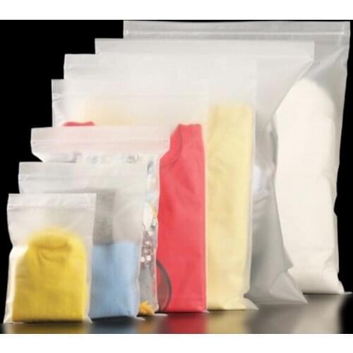 20pieces Matt Scrub pack large packing frosted ziplock clothes packaging bag of plastic accept customize logo