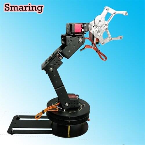 6DOF DIY Robot Stainless Steel Arm Mechanical Robotic Arm With/Without Servos 3518/3620