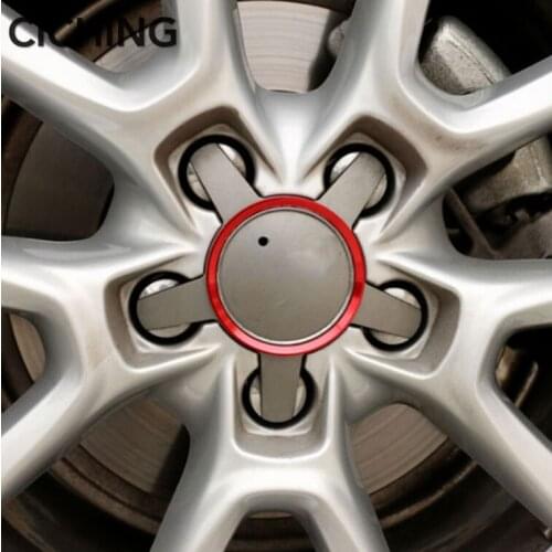 Car Styling Ring Wheel Hub Decoration Circle for SEAT Ibiza Leon Toledo Arosa Alhambra Exeo FR Supercopa Altea Auto Accessories