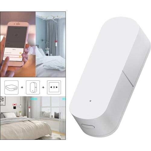 Wireless Remote Control Magnetic Sensor Detector Smart Anti-Theft Alarm System Compatible with Google Home Battery Powerd