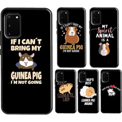 Funny Cute Animal Guinea Pig Case For Samsung S10 S20 Plus S8 S9 S10e Cover For Galaxy Note 20 Ultra 8 9 Note 10 Lite