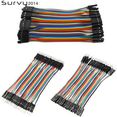 Dupont Line 120pcs 10cm Male to Male + Female to Male and Female to Female Jumper Wire Dupont Cable for arduino diy electronics