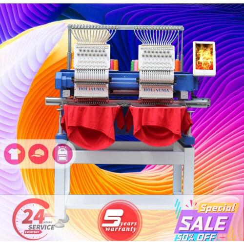 HOLiAUMA best DAHAO 2 heads computer embroidery machine same as zsk embroidery machine price