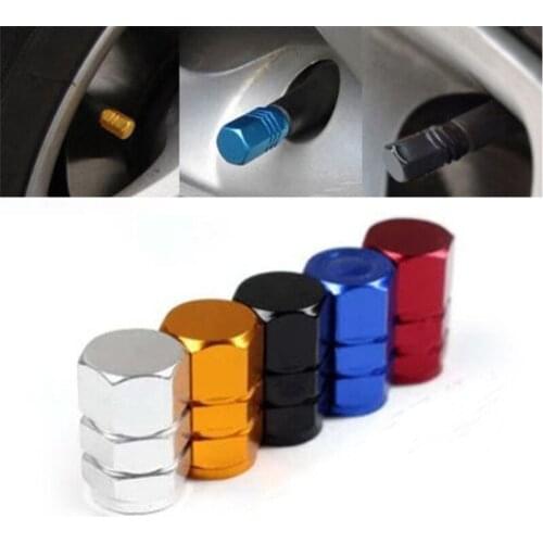 Car Tire Valve Stem caps 4pcs Bolt-in Aluminum Theftproof valve caps Car Wheel Tires Valves Tyre Stem Air Caps