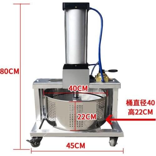 Large Capacity Commercial Juice Press Stainless Steel Pneumatic Grape Honey Juicer Vegetable Dehydration Machine