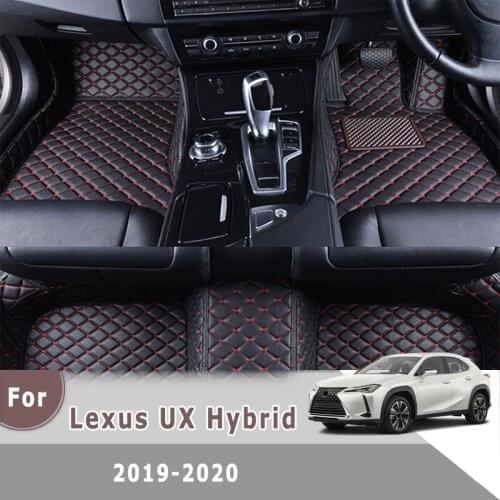 RHD Carpets For Lexus UX Hybrid 2020 2019 Artificial Leather Car Floor Mats Automobiles Custom Styling Auto Interior Accessories