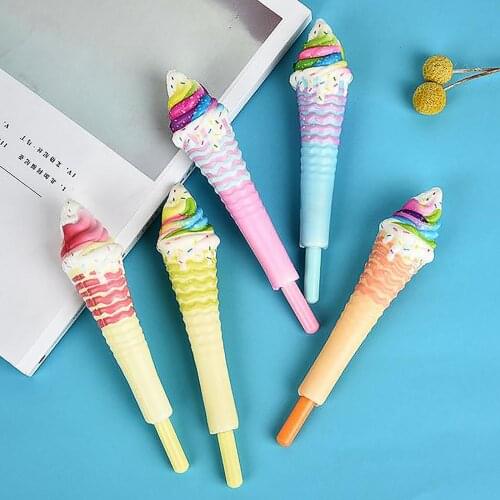 Creative And Novel Ice Cream Toy Pen Male And Female Decompression Toy Brinquedo Anti Estresse Fidget Toy Antiestres Антистресс