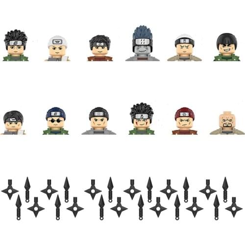 Hot Anime Series Uchiha Yahiko Characters Building Blocks Bricks Head Accessories Collection Educational Toys For Children Gift