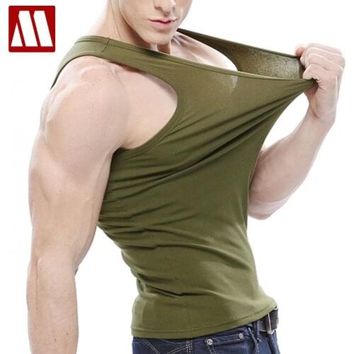 Men Stringer Tank Top Mens Bodybuilding Fitness Mens Singlets Lycra Tank Shirts Summer Clothes Muscle Vest Sleeveless undershirt