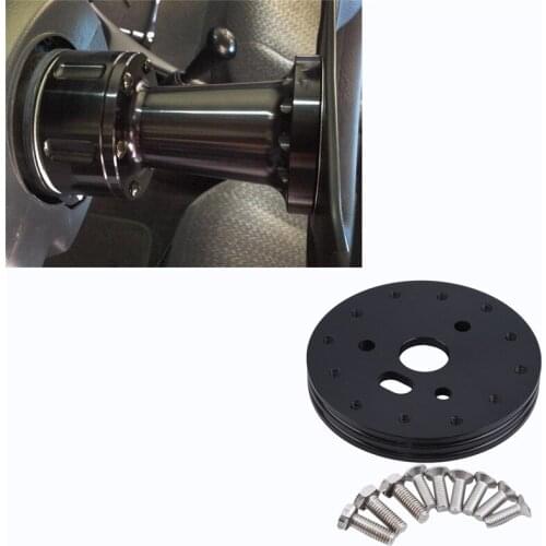 Car Modification 6 Hole To 3 Holes Steering Wheel Higher Pads Slice Aluminum Alloy Adapter Fits For 6 Hole