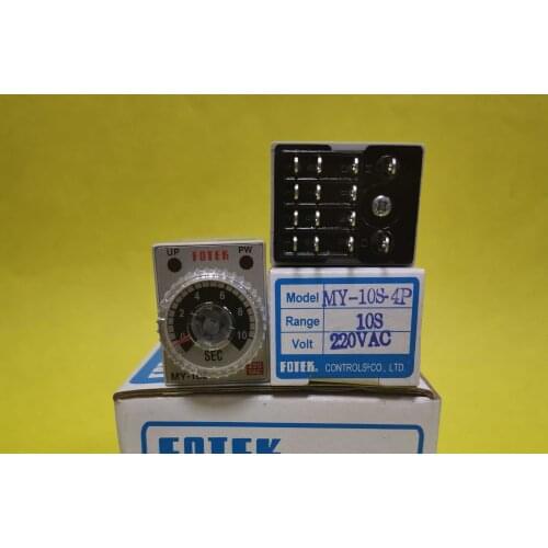 MY-10S-4P-220V brand new original imported Taiwan FOTEK timer