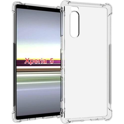 Crystal Clear Anti-slip Anti-Scratch Shockproof Durable Flexible TPU soft Case Cover for SONY Xperia 5