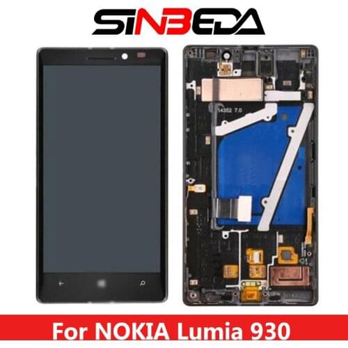 Sinbeda 5.0" AMOLED For NOKIA Lumia 930 Displaty Display Touch Screen with Frame Replacement For NOKIA Lumia 930 LCD For RM-1045