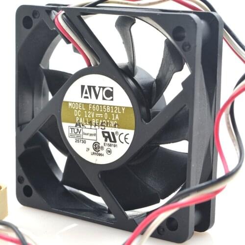 Original FOR AVC F6015B12LY 6CM 6015 0.1a 12v tachometer FOR AMD double ball mute fan