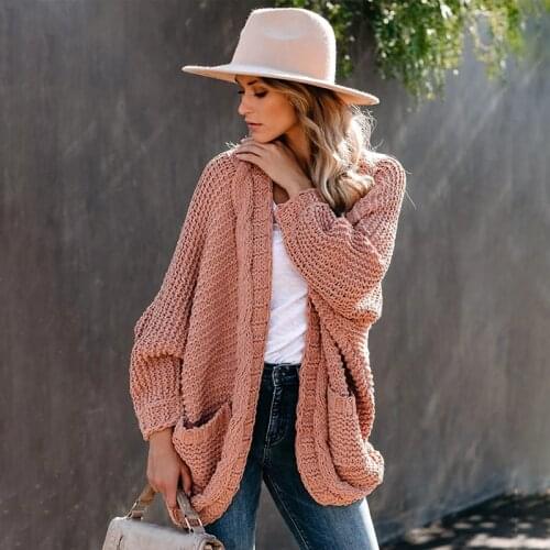 TEELYNN Plus Size Loose Knitted Cardigan Women Coat Casual Long Sleeve Oversize Autumn Winter Sweater Vintage Long Jumper Boho