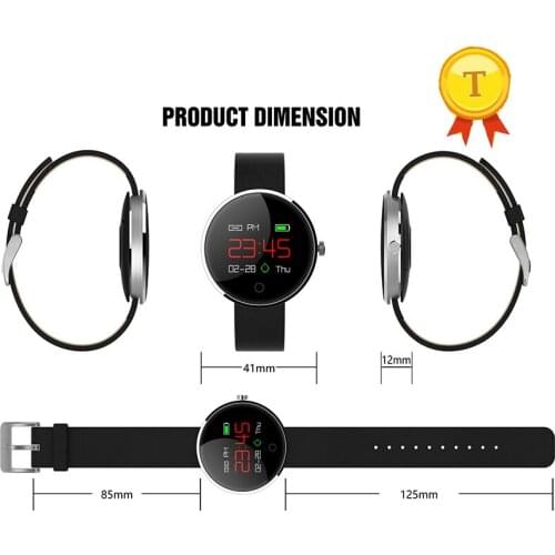 Waterproof Bluetooth smart band Pedometer Heart Rate Blood Pressure Monitor Round female SmartWatch with Call whatsapp reminder