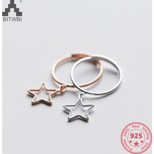 Factory Price 100% 925 Sterling Silver Fashion Minimalism Hollow Heart Open Heart Fine Jewelry for Female