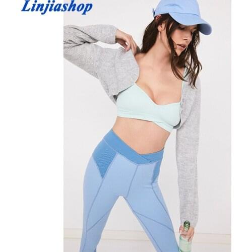 Women Fashion Irregular Hem Long Sleeve Cardigans With Single Breasted Big Elastic Knitting Crop Tops