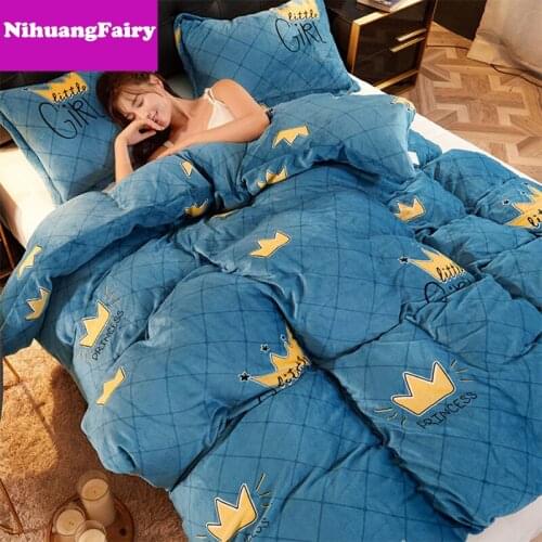 Winter duvet cover plus velvet thickening single piece single double warmth double-sided plush flannel duvet cover
