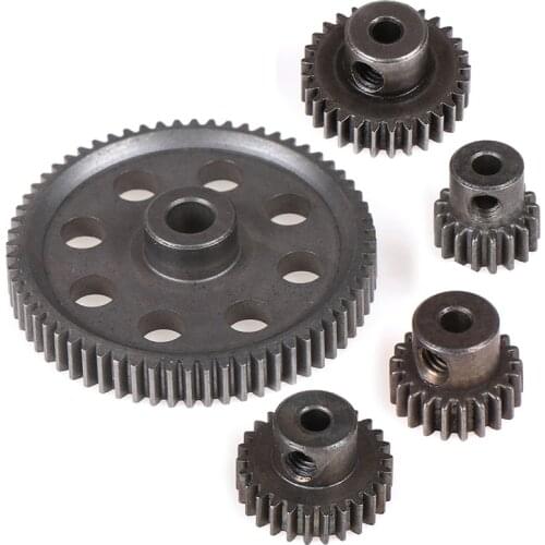11184 Metal Diff Main Gear 64T 11181 Motor Pinion Gears 21T Truck 1/10 RC Parts HSP BRONTOSAURUS Himoto Amax Redcat Exceed 94111