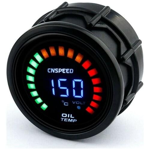 2" 52mm Car Digital LED Water/Oil Temp Temperature Gauge Meter With Sensor B2AE