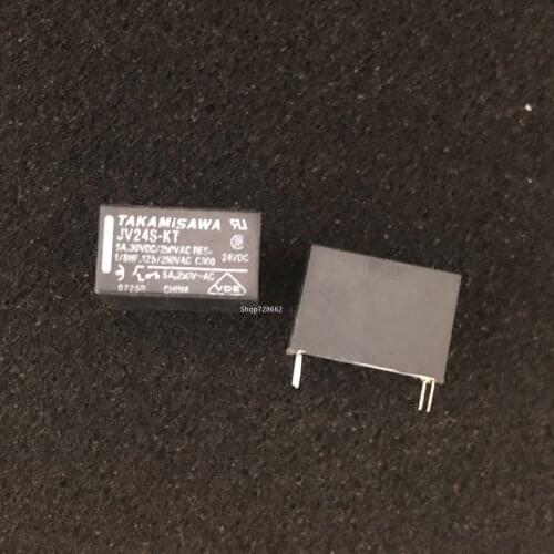 Free shipping lot (10pieces/lot) New JV24S-KT JV-24S-KT 4PINS 5A30VDC/250VAC 24VDC Power Relay