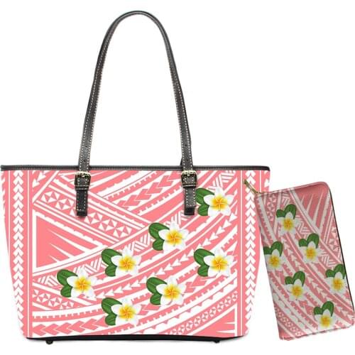 Bohemia Flower Clutch Totes Wallets Women 2021 Customized Handbag & Purse Set Strips Pattern Large Leather Free Dropshipping