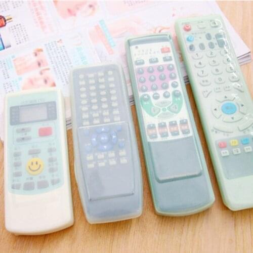 Household Dust Protection Storage Bag Portable Silicone Air Conditioner TV Control Transparent Dust Cover Organizer Storage
