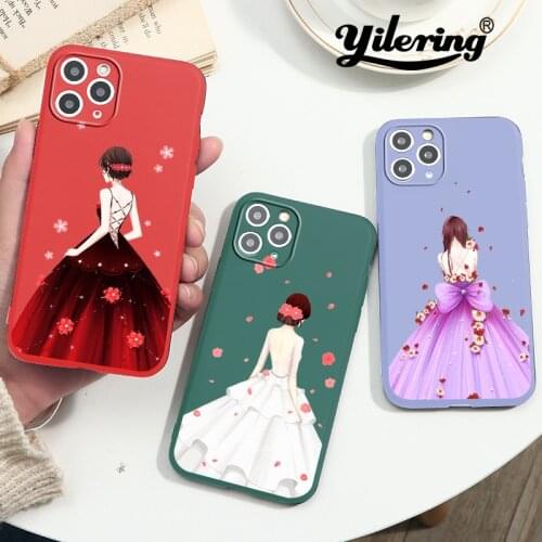 Fashion Wedding Woman for Apple IPhone 1112 Pro Max Case Soft Cover Case for IPhone XR 7 8 Plus XS Max X 11 12 Mini SE 2020 Case