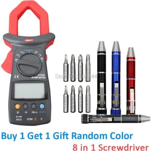 600v 1000A temp.-40-1000C max.jaw:40mm Jaw Light Digital Clamp Multimeter Uni-T UT206