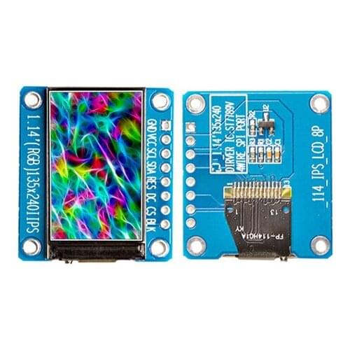 IPS 1.14 inch 8IN SPI HD TFT LCD Color Screen with Adapter Board ST7789 Drive IC 135*240