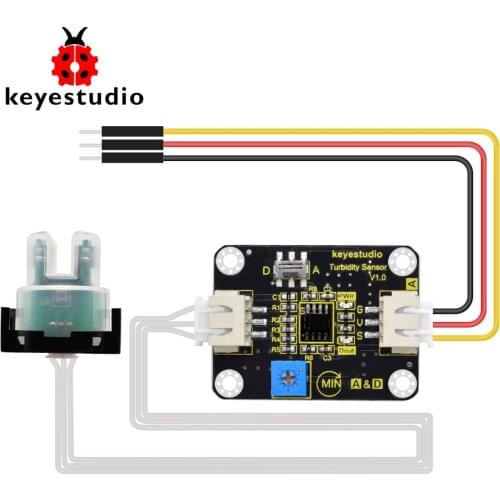 Keyestudio Turbidity Sensor V1.0 With Wires for Arduino Water Testing